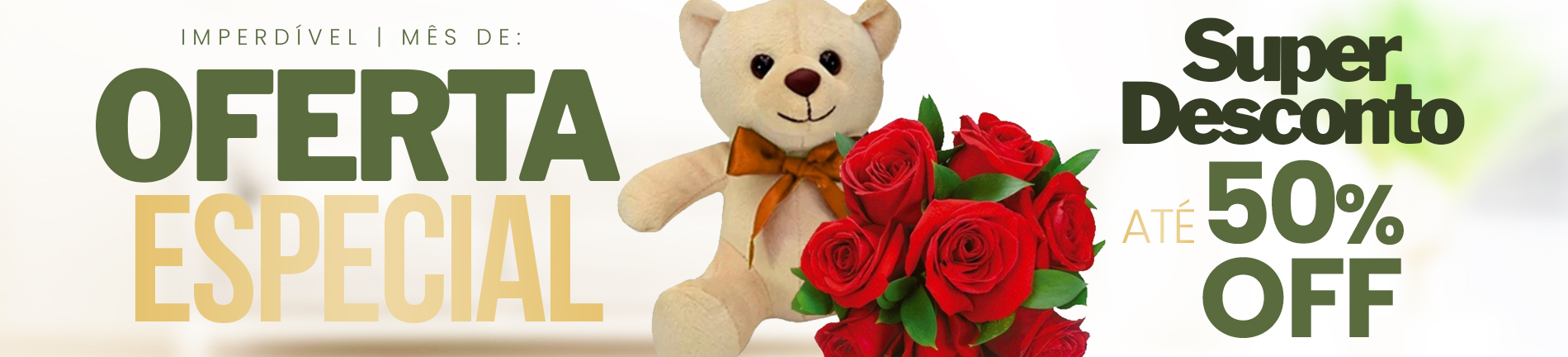 Oferta especial – até 50% OFF