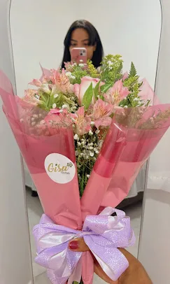 Buquê de alstroemérias rosa